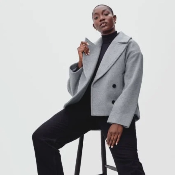 Everlane The ReWool Short Peacoat - Picture 2 of 8